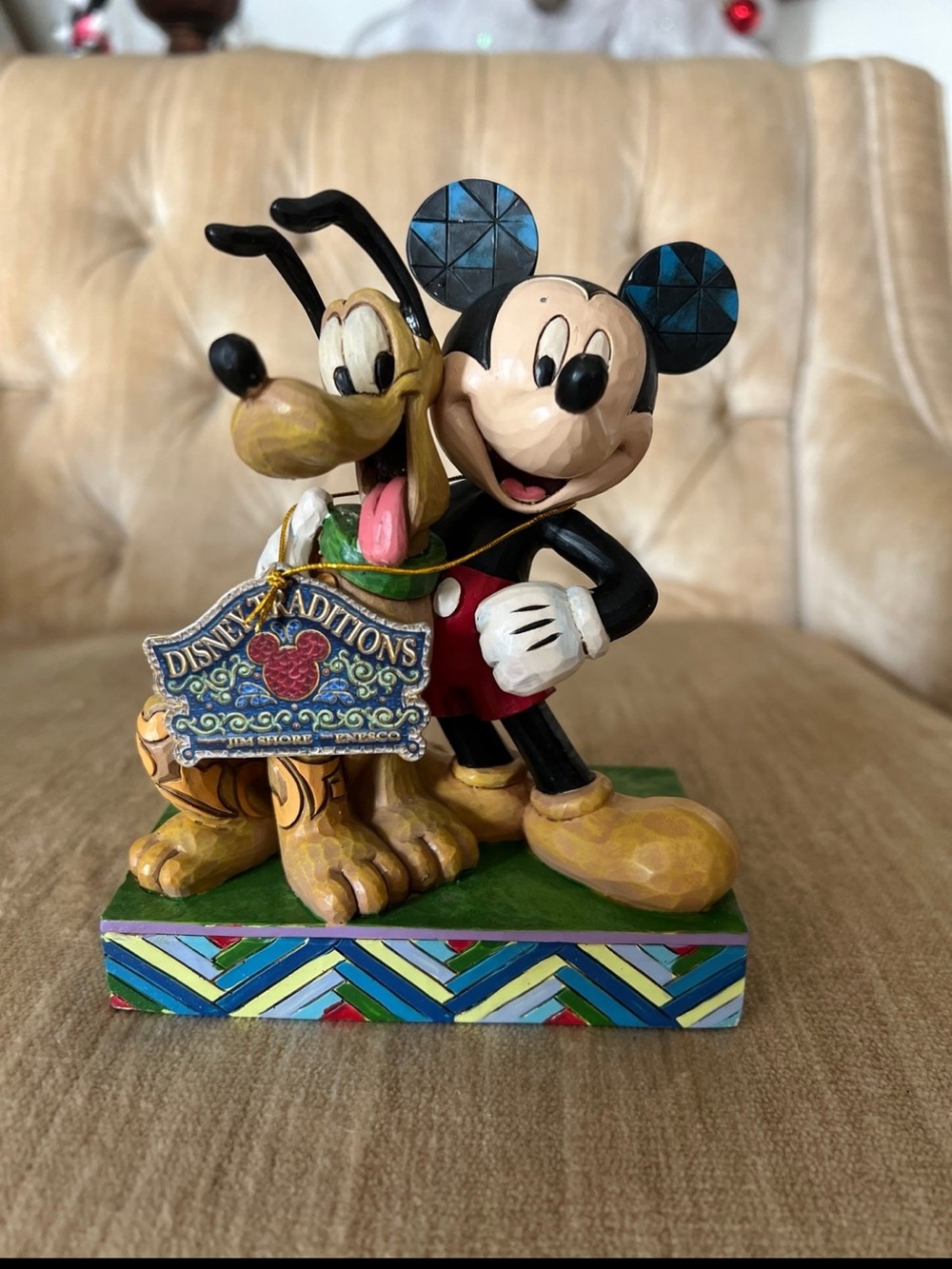 Mickey & Pluto Jim Shore Figurine
